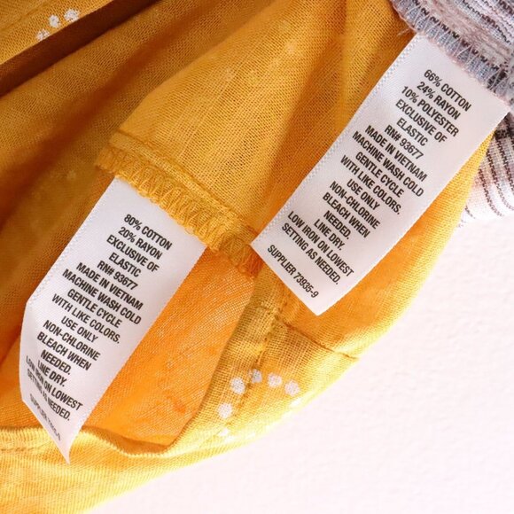 New 2pc a.n.a. Women's L Spaghetti Strap Babydoll Cotton Blend Cropped Tank Tops - Picture 9 of 11